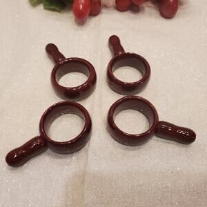 Cute Reddish / Brown Napkin rings